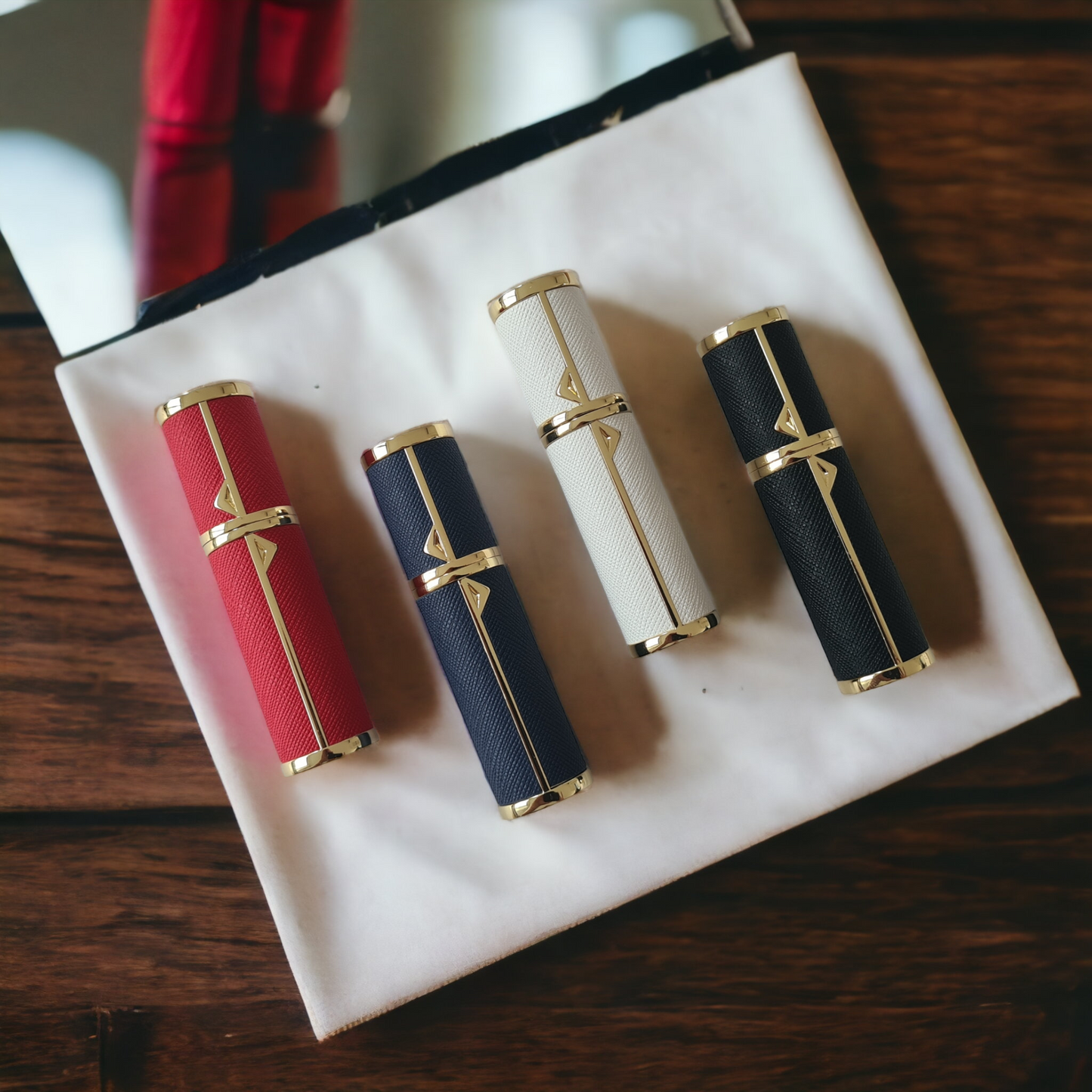 Perfume Atomiser Leather Refillable 5ML - tryoutyourscent